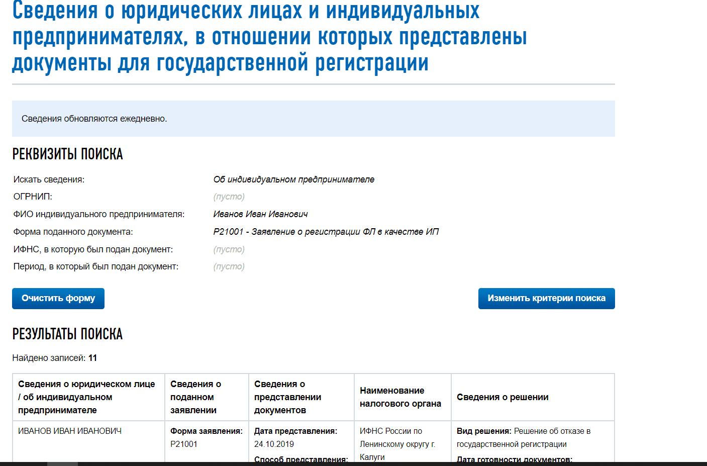 Как проверить документы на регистрацию ООО в налоговом органе. Проверка  статуса ИП в ФНС.